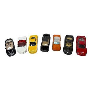 Die Cast Toy Car LOT of 7 Corvette Firebird Camaro Ferrari Lotus Esprit